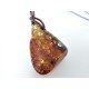 Bernstein Anhänger Silber 925  braun cognac gelb  ba402
