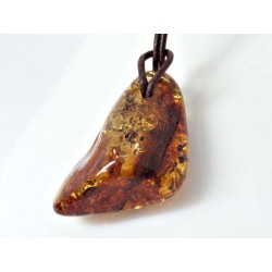 Bernstein Anhänger Silber 925  braun cognac gelb  ba402