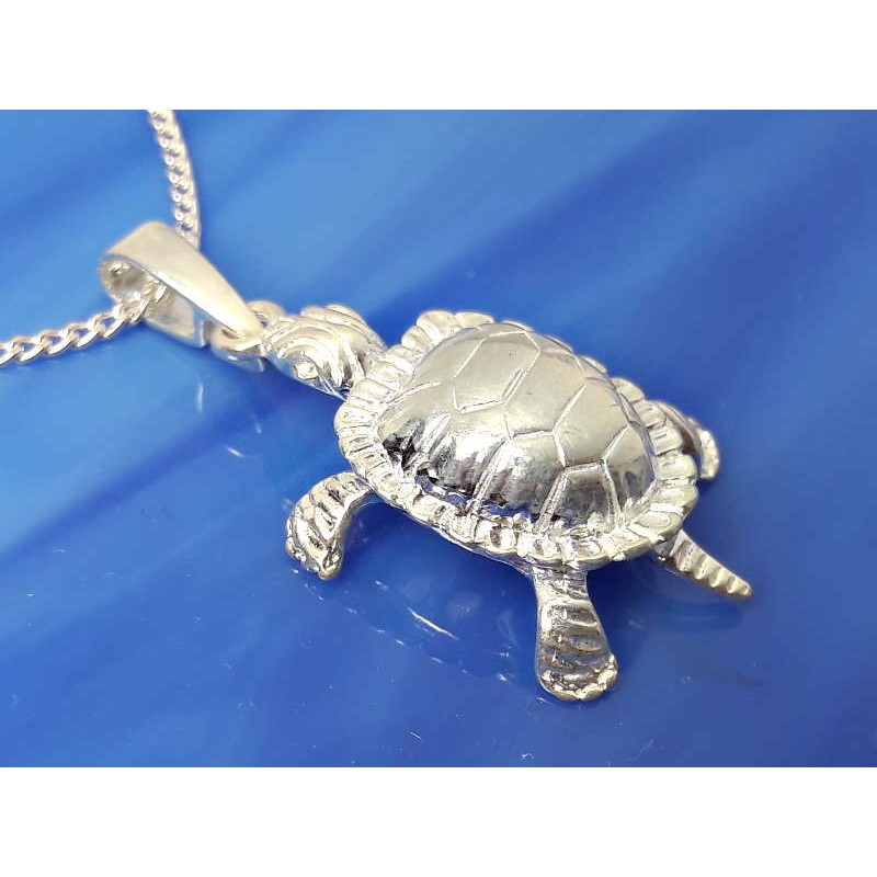 Echt 925 Sterling Silber Einhänger Charms rhodiniert Schildkröte Anhänger