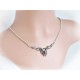 Silber Collier 46 cm Granat rot Markasit Sterlingsilber 925 sd07