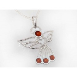 Engel Bernstein Anhänger Silber 925 ba406