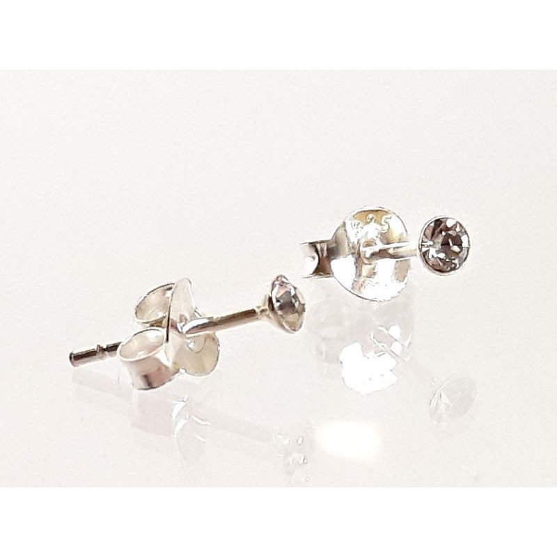 Ohrringe Ohrhänger Damen 925 Sterling Silber fac.Zirkonia rosa flieder grün