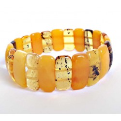Bernstein Armband  gelb 18 cm mit Gummizugband cu112