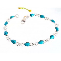 Türkis Armband 18 cm Silber 925 gz261