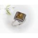 Bernsteinschmuck - Bernstein-Ring Silber-925  (hf108)