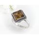 Bernsteinschmuck - Bernstein-Ring Silber-925  (hf108)
