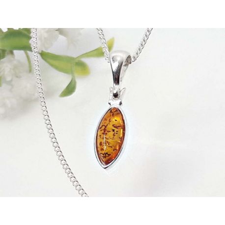 Bernstein Anhänger Silber 925 ba438