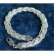 Armband Silber geflochten 17 cm / 19 cm Silber-925  (SG161)