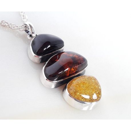 Bernsteinschmuck  Bernstein Anhänger  Silber 925  ba451