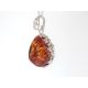Bernsteinschmuck  Bernstein Anhänger  Silber 925  ba454