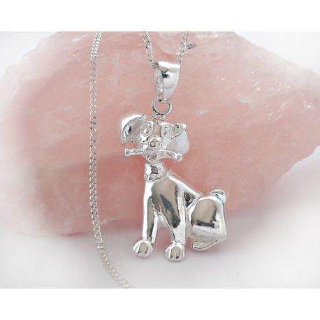 Hund Anhänger Silber 925  su366