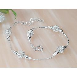 Armband  Silber 17,5  - 19,5 cm Silber-925  (SG134)