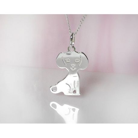Hund Anhänger Silber 925  su377