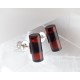 Bernstein Ohrstecker Silber 925 Ohrringe cognac Sterlingsilber ED137