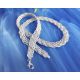 Collier Kette Silber 925 geflochten SD125