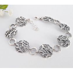 Silber Armband  19 cm Silber 925 Silberschmuck sg167
