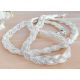 Halskette Collier Silber geflochten 37,5 - 50 cm Silber 925  SD183