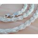 Halskette Collier Silber geflochten 37 -50 cm Silber 925  SD183