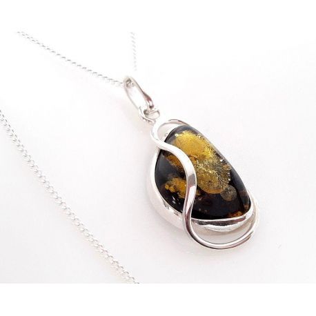 Bernstein Anhänger Silber-925 Bernsteinschmuck BA526