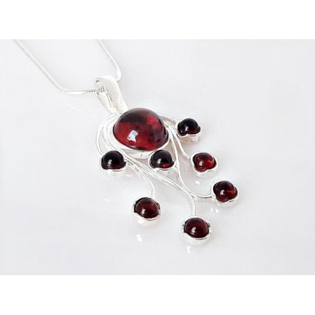 Bernstein Anhänger Silber-925 Bernsteinschmuck bf80