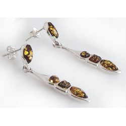 Bernstein Ohrstecker Silber 925 BD15