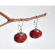 Silberschmuck - Ohrhänger m. Schaumkoralle Silber-925 (KL189)