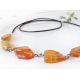 Bernstein Kette Collier 78 cm Bernsteinschmuck DC226