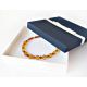 Bernstein Kette Collier 45 cm Bernsteinschmuck DC120a