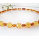 Bernstein Kette Collier 45 cm Bernsteinschmuck DC120a
