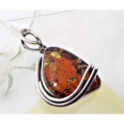 Bernsteinschmuck Anhänger Silber 925 BA381a