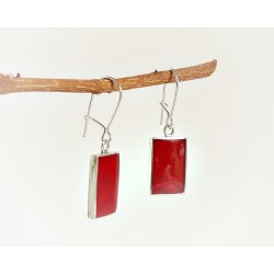 Silberschmuck - Ohrhänger m. Schaumkoralle Silber-925 (KL173)