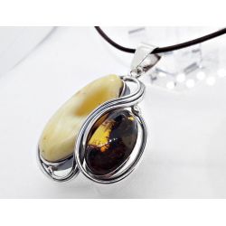 Bernstein Anhänger  Silber 925  BA554