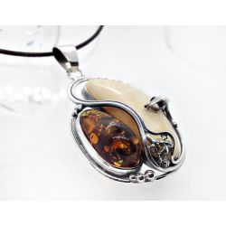 Bernstein Anhänger  Silber 925  BA555