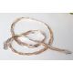 Collier Silber geflochten vergoldet 45 cm Silber 925  KB64