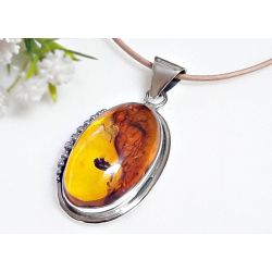 Bernstein Anhänger  Silber 925 Bernsteinschmuck BA559