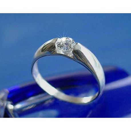 Damen Ring Silber 925 Silberschmuck Zirkonia weiß UQ