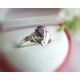 Damen Ring Silber 925 Zirkonia Lila Silberschmuck SS18