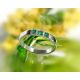 Damen Ring Silber 925 Silberschmuck Smaragd SQ