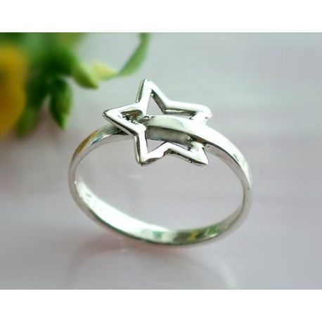 Ring Silber 925 Silberschmuck Stern SR30