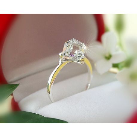 Damen Ring Silber 925 Silberschmuck Zirkonia SR32