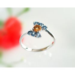 Damen Ring Silber 925 Silberschmuck ES46