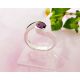 Damen Ring Silber 925 Silberschmuck Zirkonia lila SS24