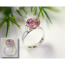 Ring Silber 925 Zirkonia rosa  SS79