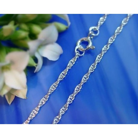 Kordelkette 42 cm bis 100 cm Kette Silber 925 KF80