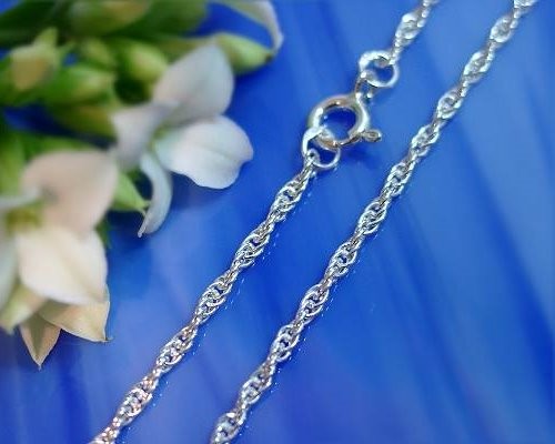 NKlaus 42cm catena solida ancora collana argento 925 diamantata 1,8mm 8943