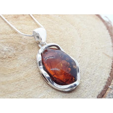 Bernstein Anhänger  Silber 925 Bernsteinschmuck BA562