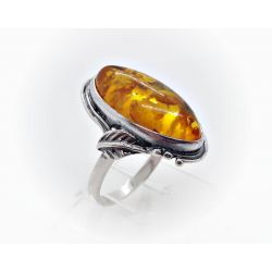 Bernstein Ring Silber 925 gelb Bernsteinschmuck BR315