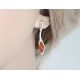Bernstein Ohrstecker Silber 925 Ohrringe tropfen cognac Sterlingsilber  ED257